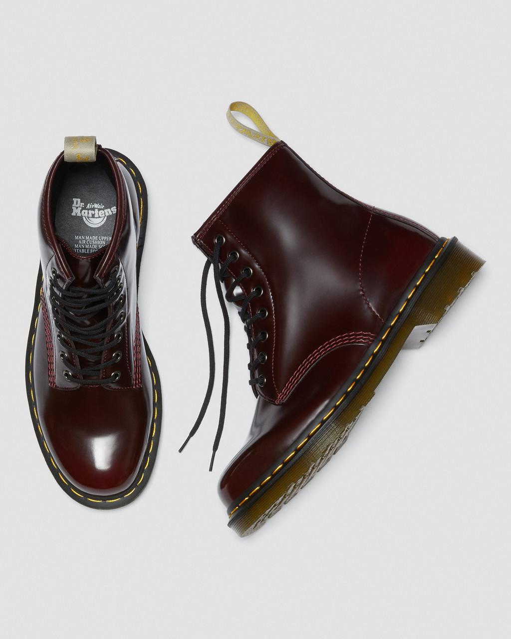 Dámské Šněrovací Boty Dr Martens Vegan 1460 Červené | 60106164