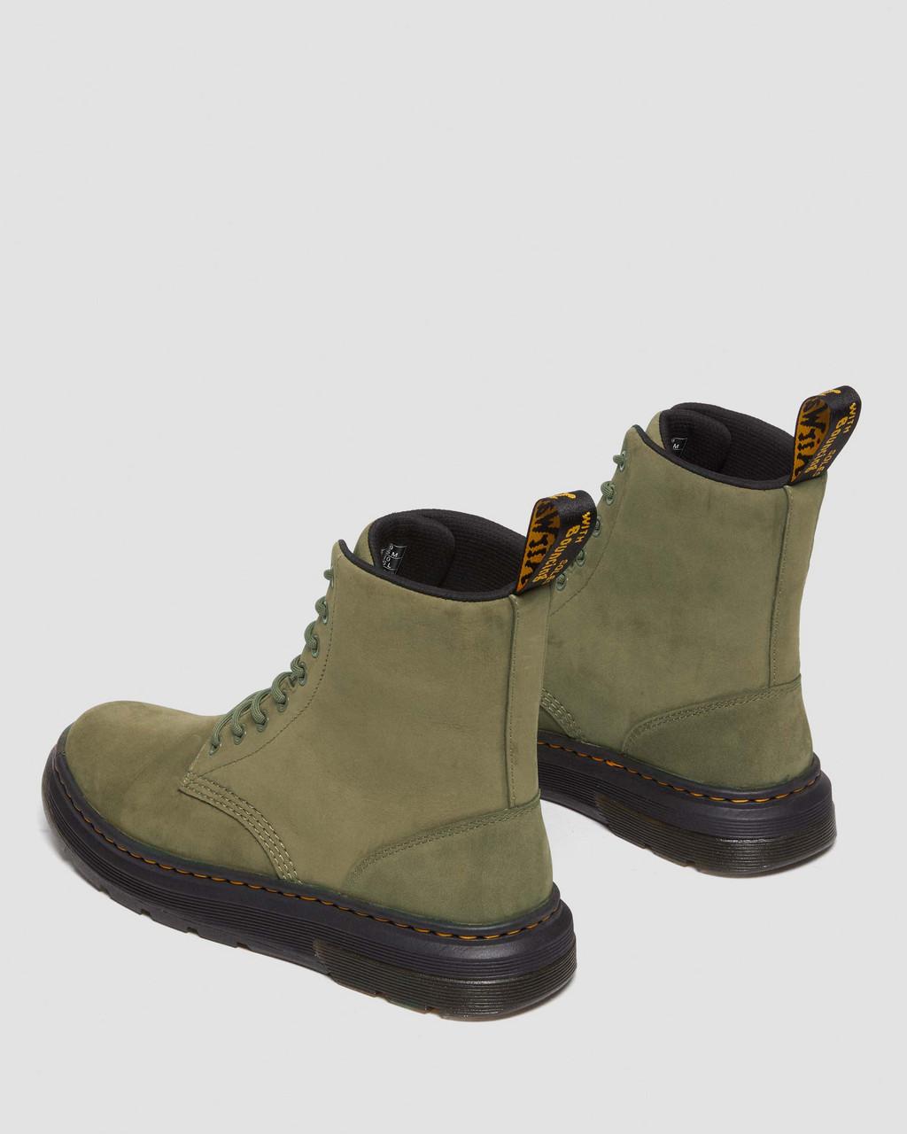 Pánské Boty Dr Martens Crewson Nubuck Leather Everyday Olivy Zelené | 37434109