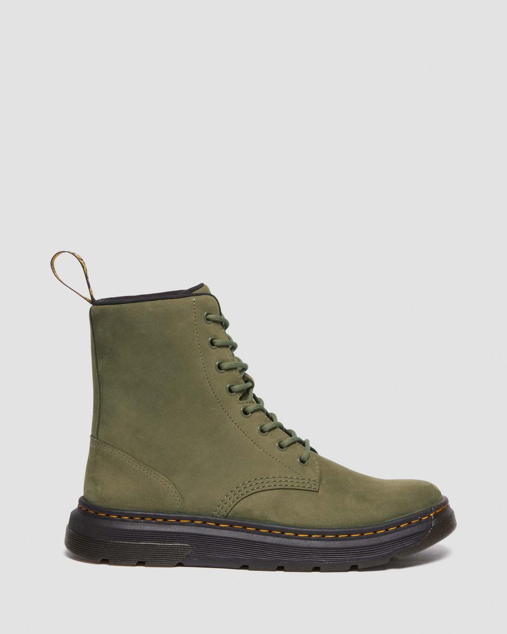 Pánské Boty Dr Martens Crewson Nubuck Leather Everyday Olivy Zelené | 37434109