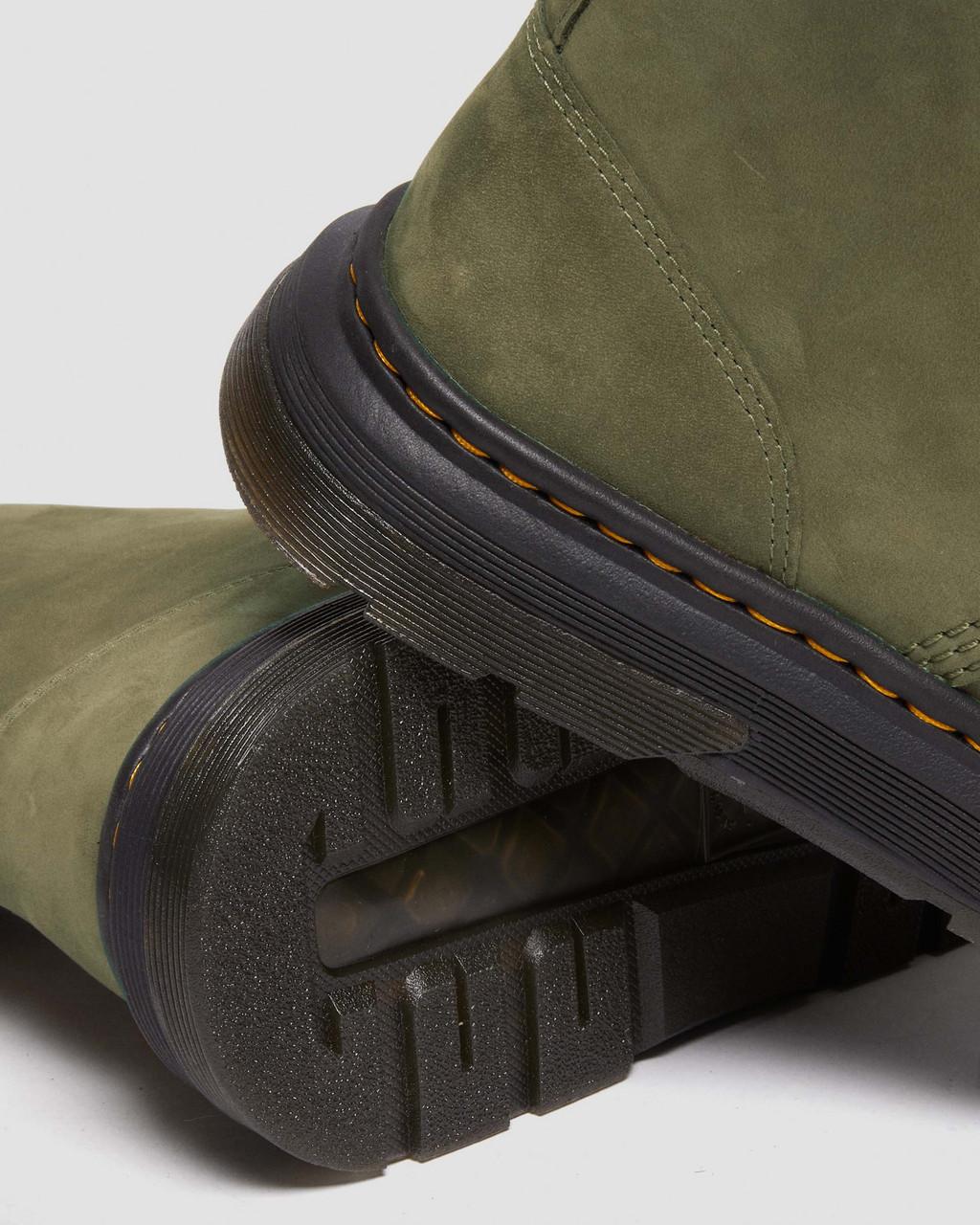 Pánské Boty Dr Martens Crewson Nubuck Leather Everyday Olivy Zelené | 37434109