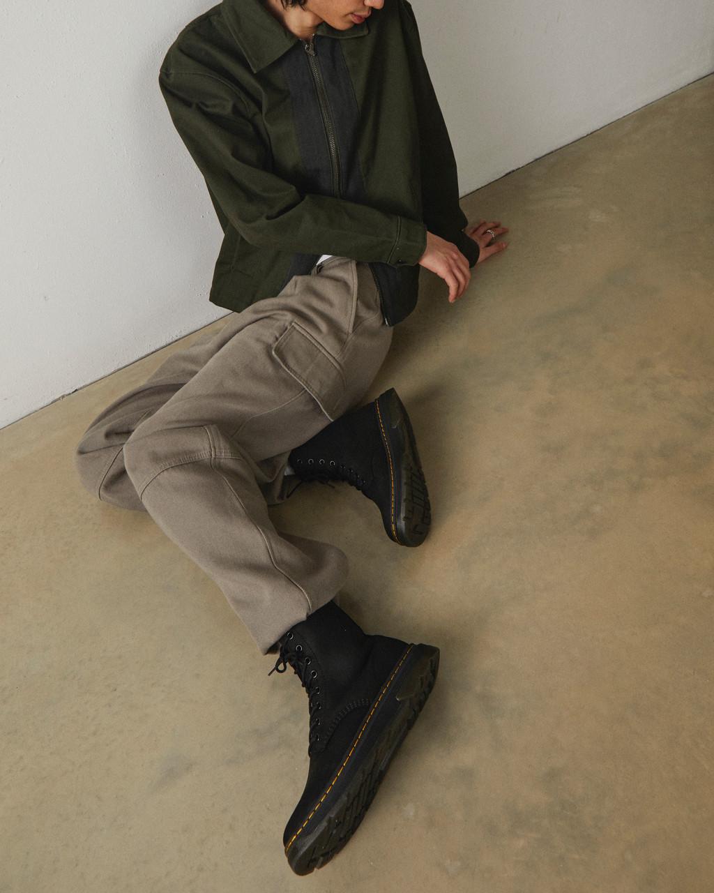 Pánské Boty Dr Martens Crewson Nubuck Leather Everyday Černé | 56526474