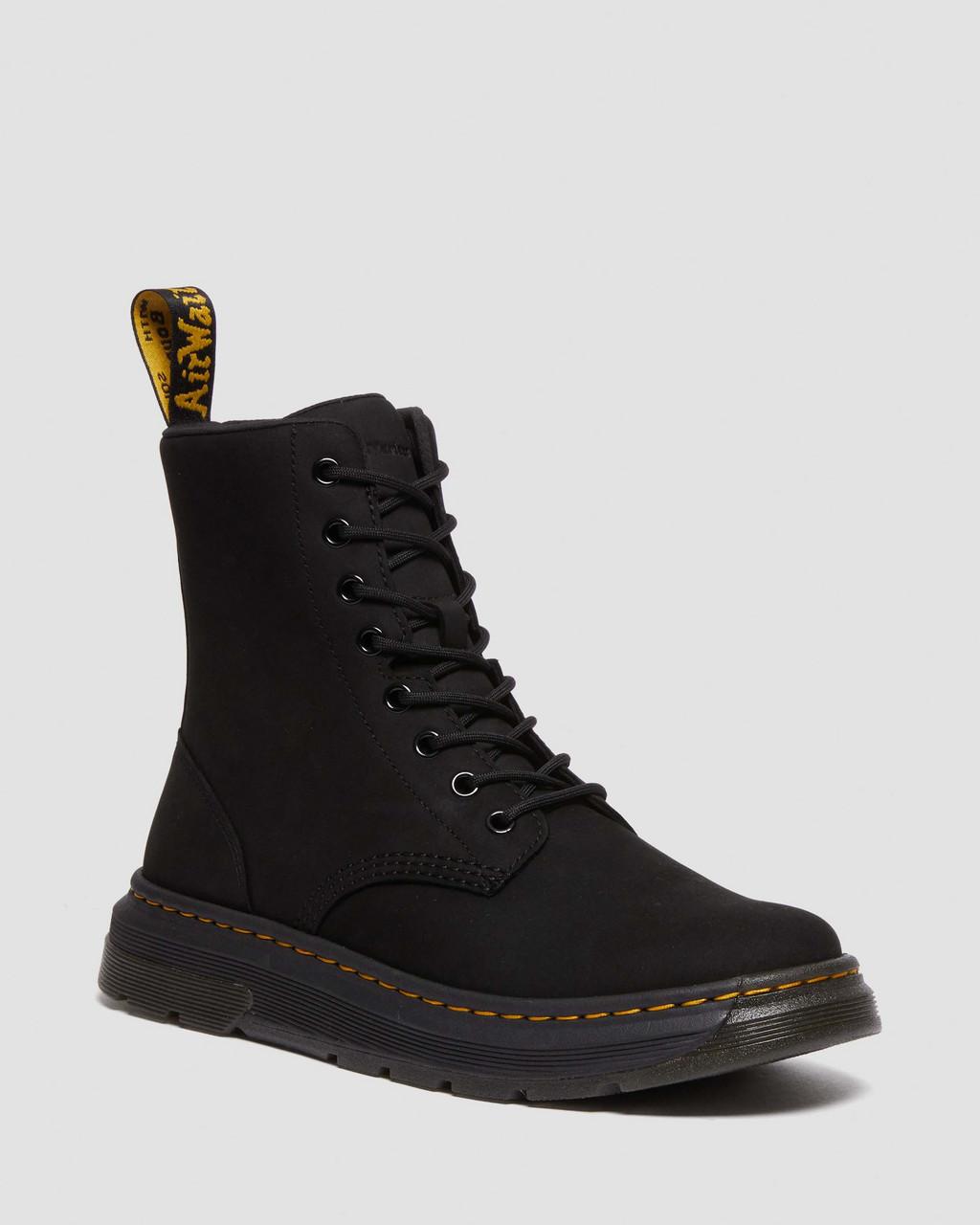 Pánské Boty Dr Martens Crewson Nubuck Leather Everyday Černé | 56526474