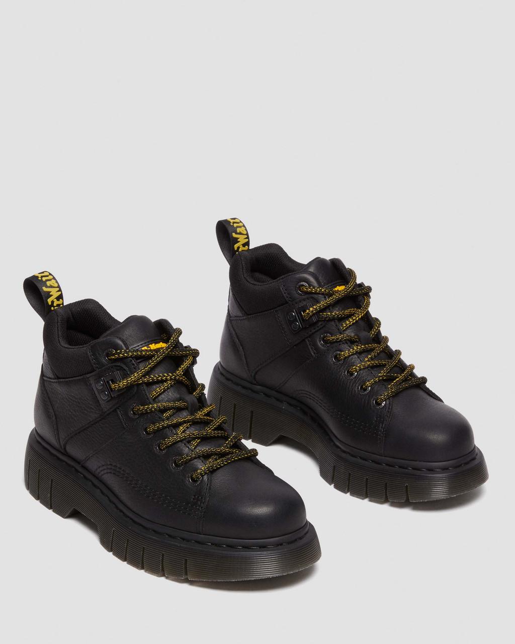 Pánské Boty Dr Martens Woodard Grizzly Leather Low Casual Černé | 14661434