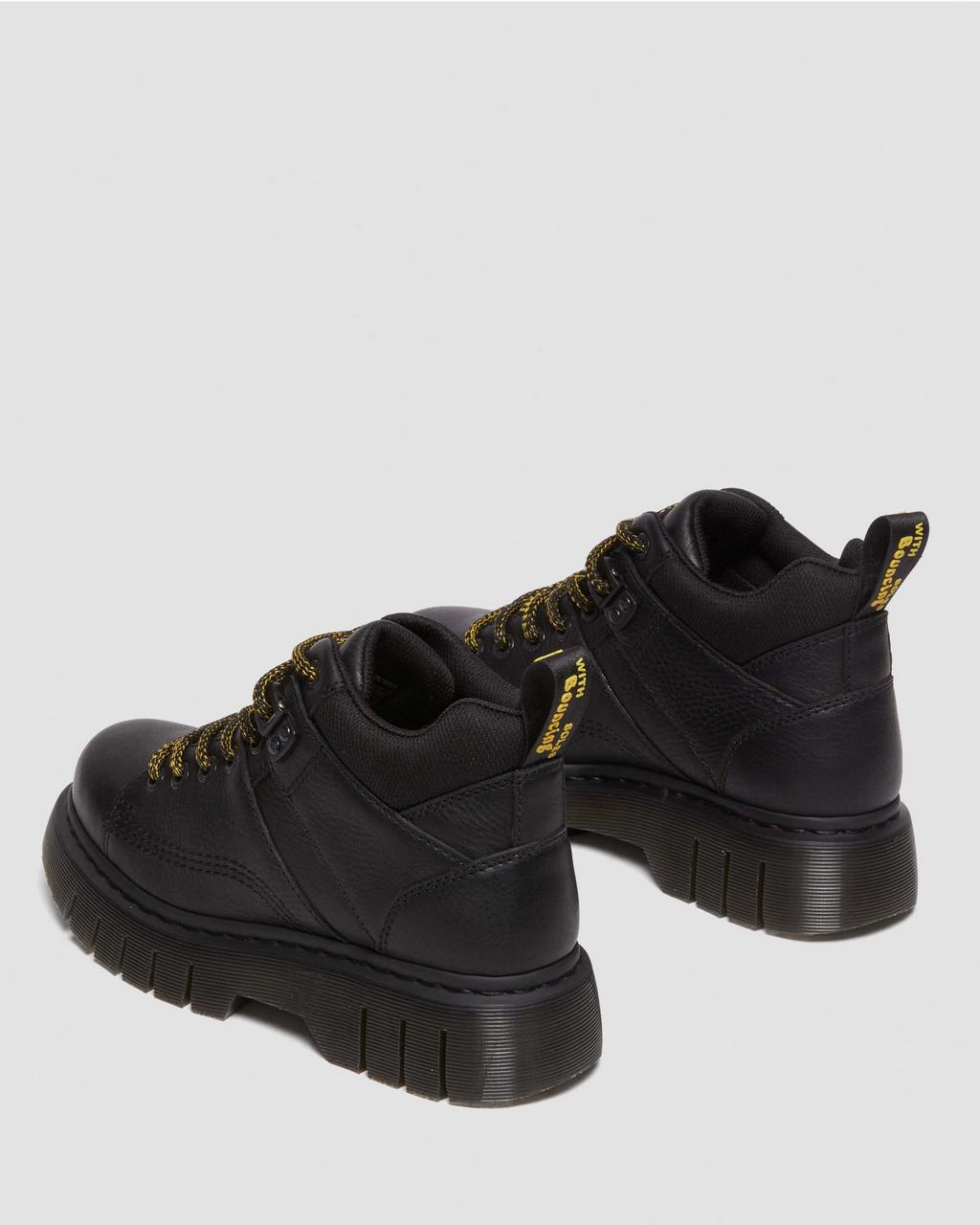 Pánské Boty Dr Martens Woodard Grizzly Leather Low Casual Černé | 14661434