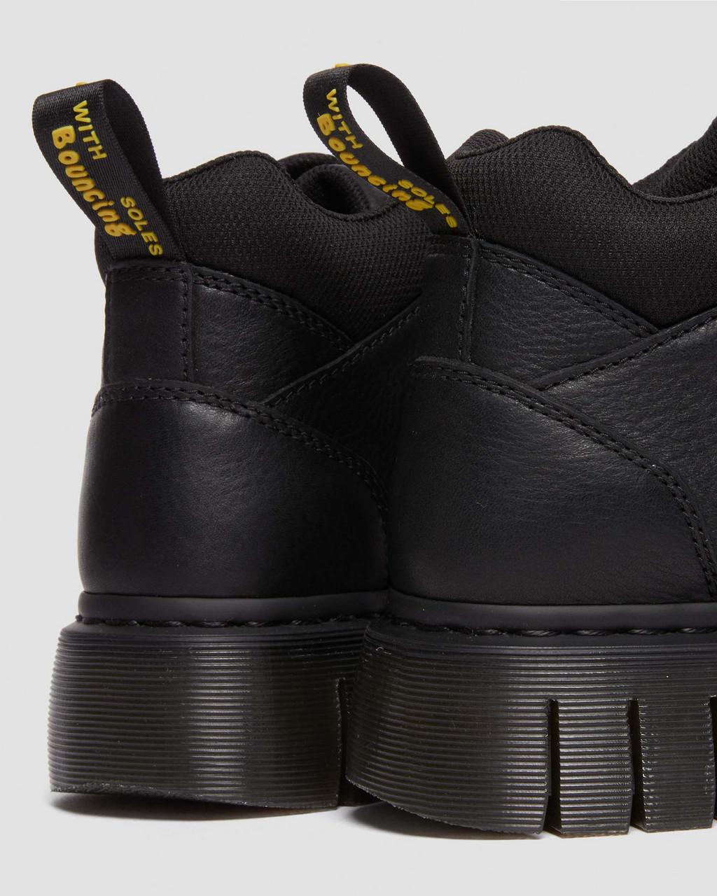 Pánské Boty Dr Martens Woodard Grizzly Leather Low Casual Černé | 14661434