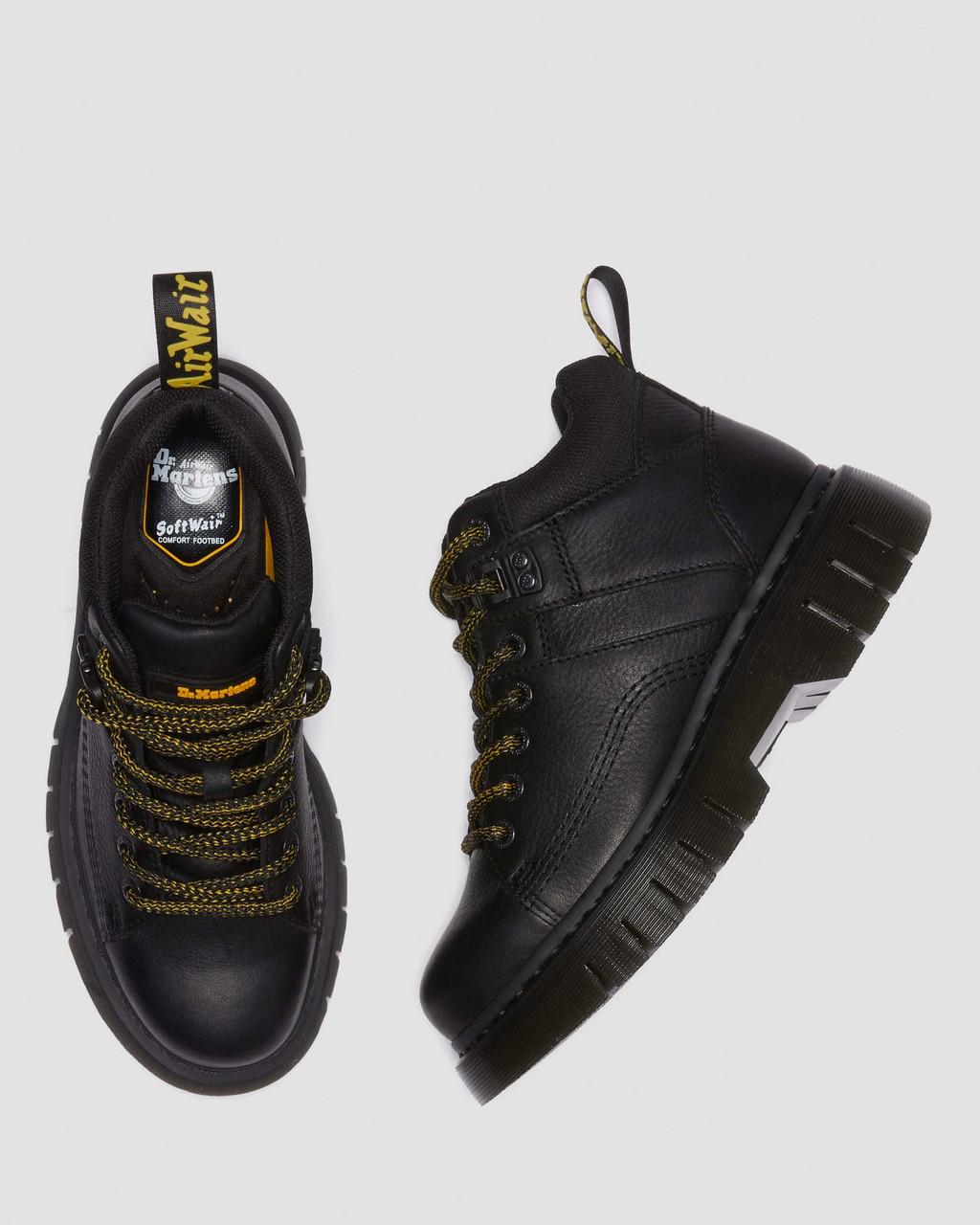 Pánské Boty Dr Martens Woodard Grizzly Leather Low Casual Černé | 14661434
