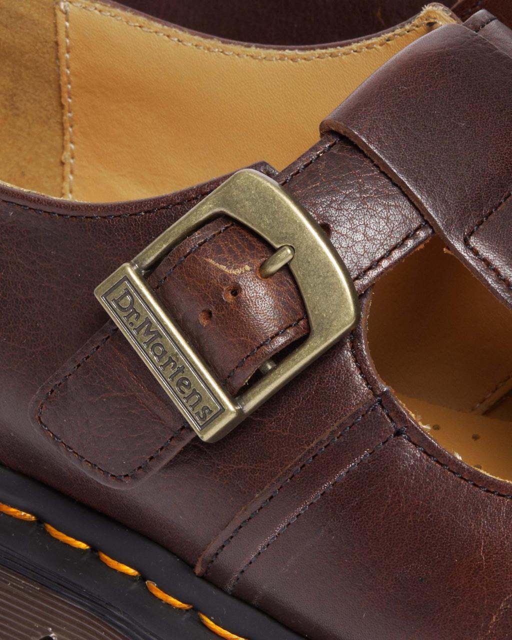Pánské Boty Mary Jane Dr Martens T-Bar Regency Leather Vínové | 32589068