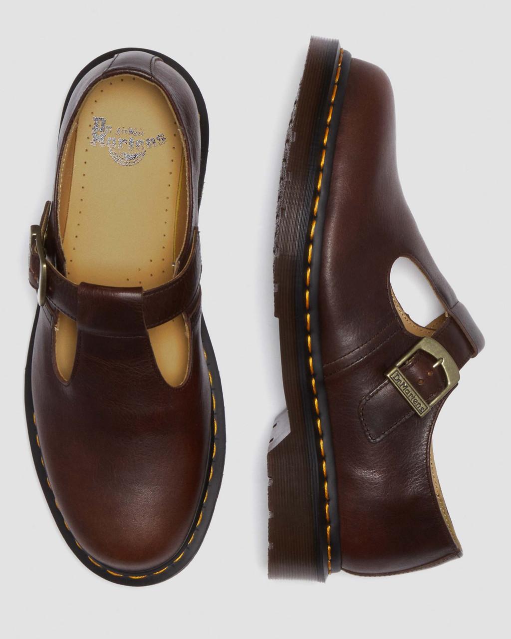 Pánské Boty Mary Jane Dr Martens T-Bar Regency Leather Vínové | 32589068