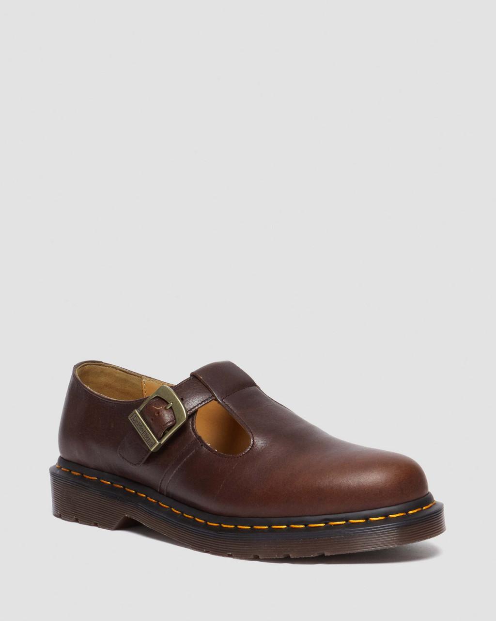 Pánské Boty Mary Jane Dr Martens T-Bar Regency Leather Vínové | 32589068