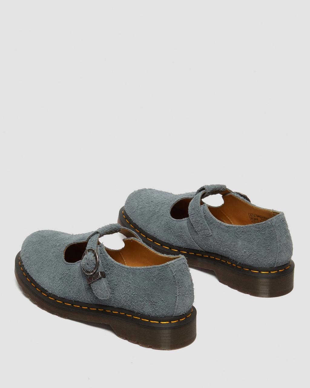 Pánské Boty Mary Jane Dr Martens T-Bar Suede Šedé | 91415823