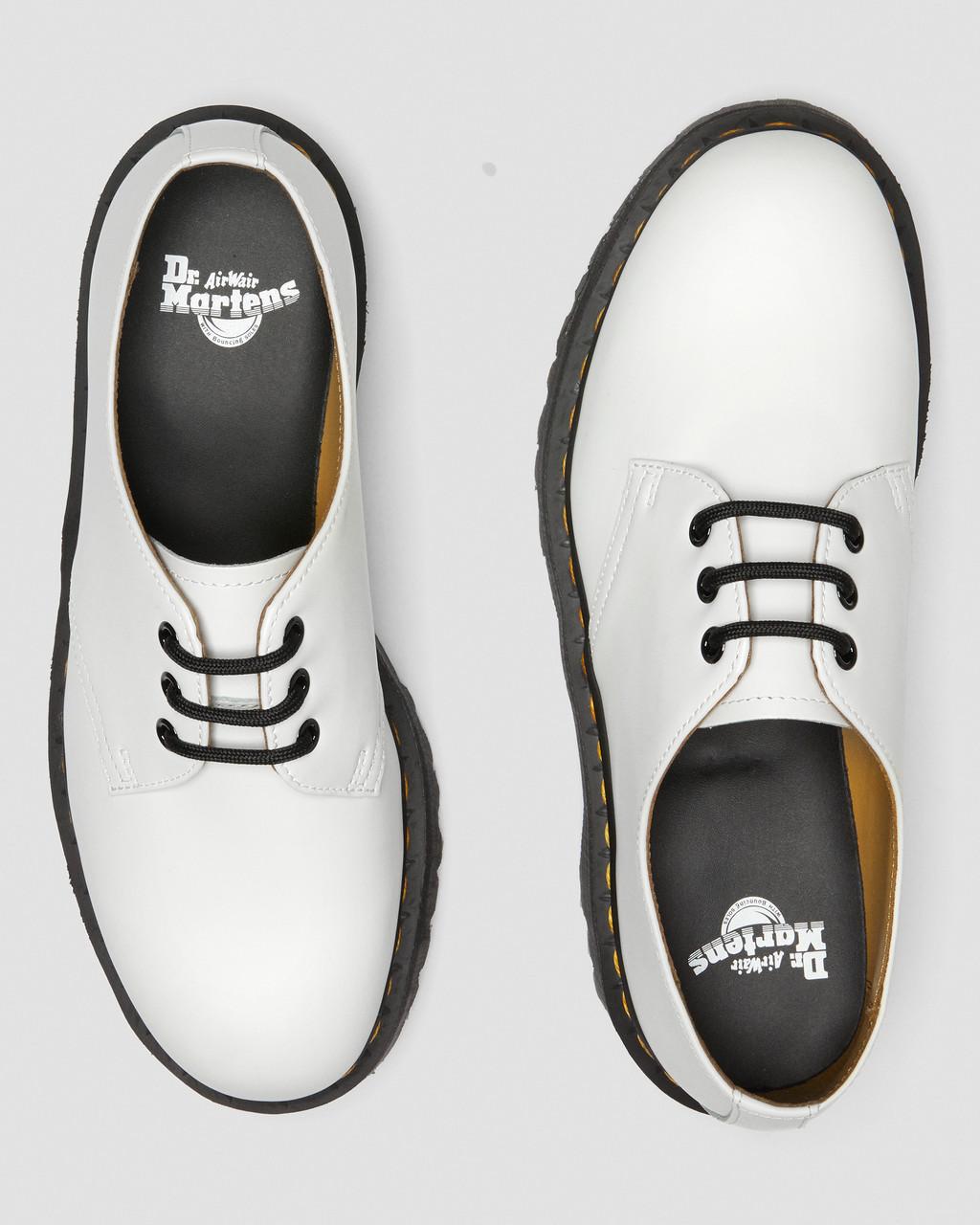 Pánské Boty Na Platformy Dr Martens 1461 Smooth Leather Bílé | 40069563