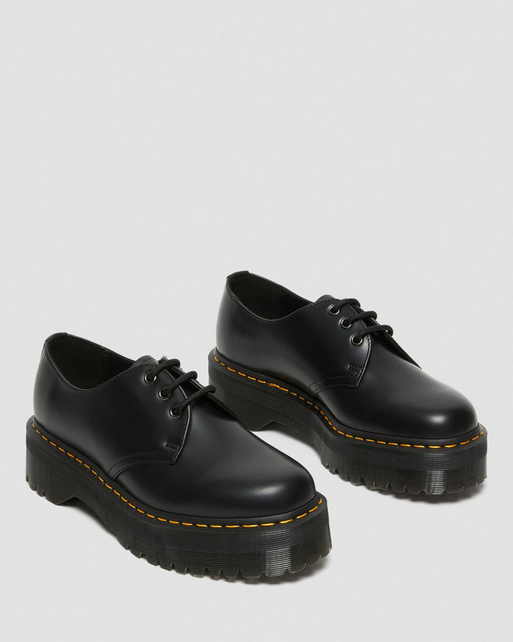 Pánské Boty Na Platformy Dr Martens 1461 Smooth Leather Černé | 97818429