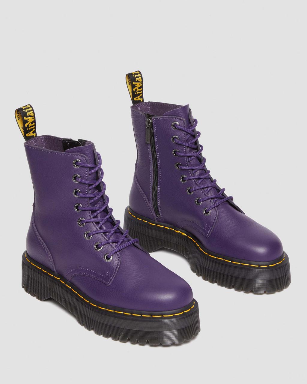 Pánské Boty na Platformy Dr Martens Jadon III Pisa Leather Fialové | 81391348