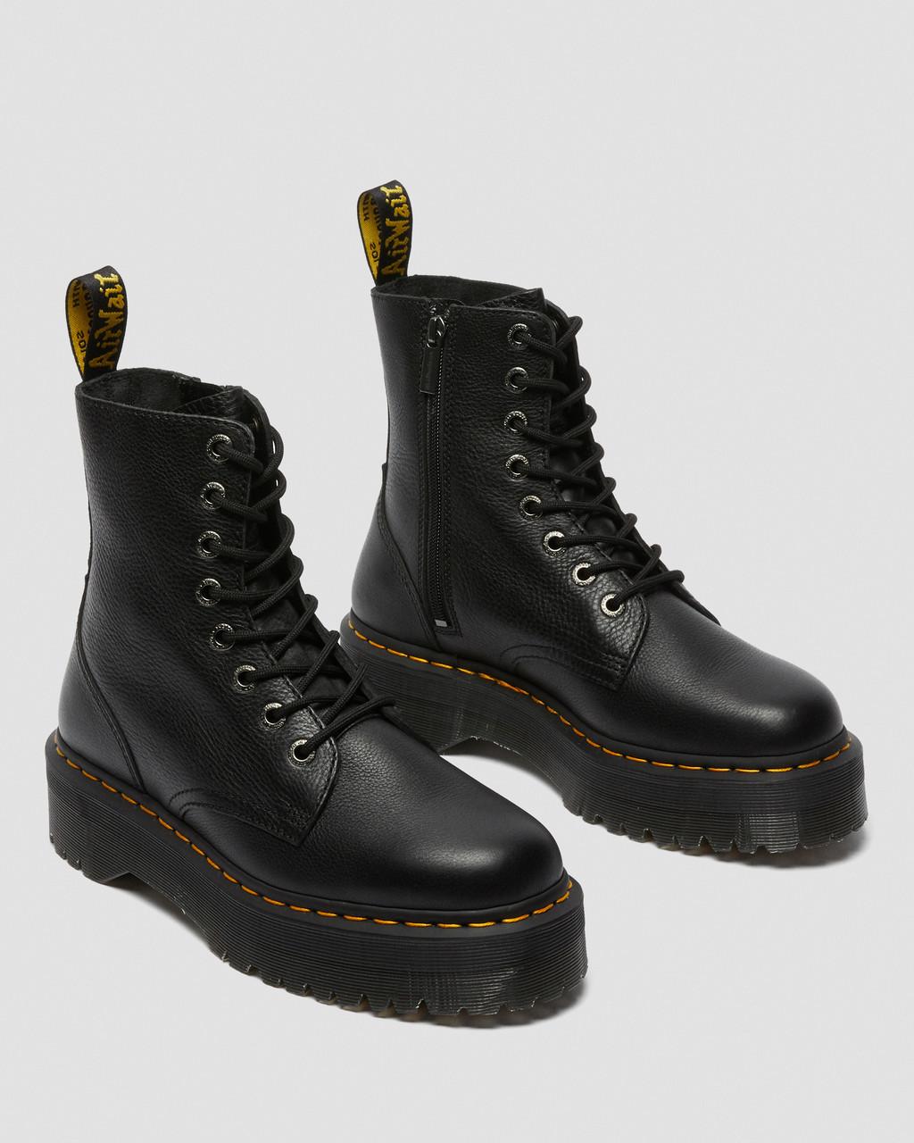 Pánské Boty na Platformy Dr Martens Jadon III Pisa Leather Černé | 50634271