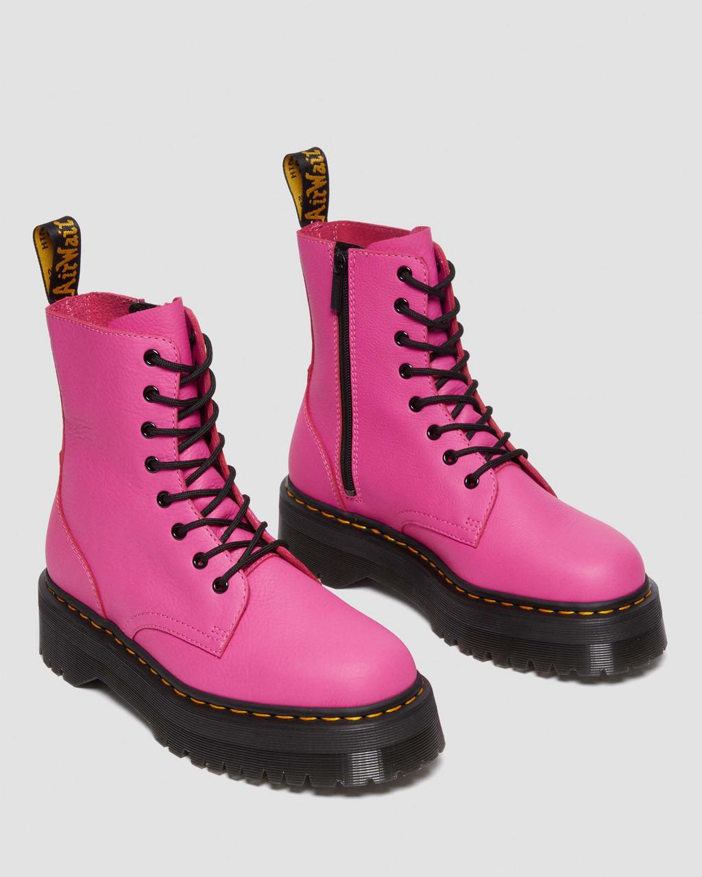 Pánské Boty na Platformy Dr Martens Jadon III Pisa Leather Růžové | 43347923