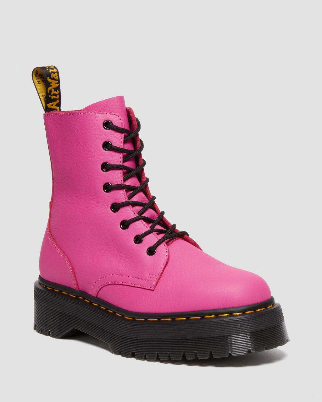 Pánské Boty na Platformy Dr Martens Jadon III Pisa Leather Růžové | 43347923