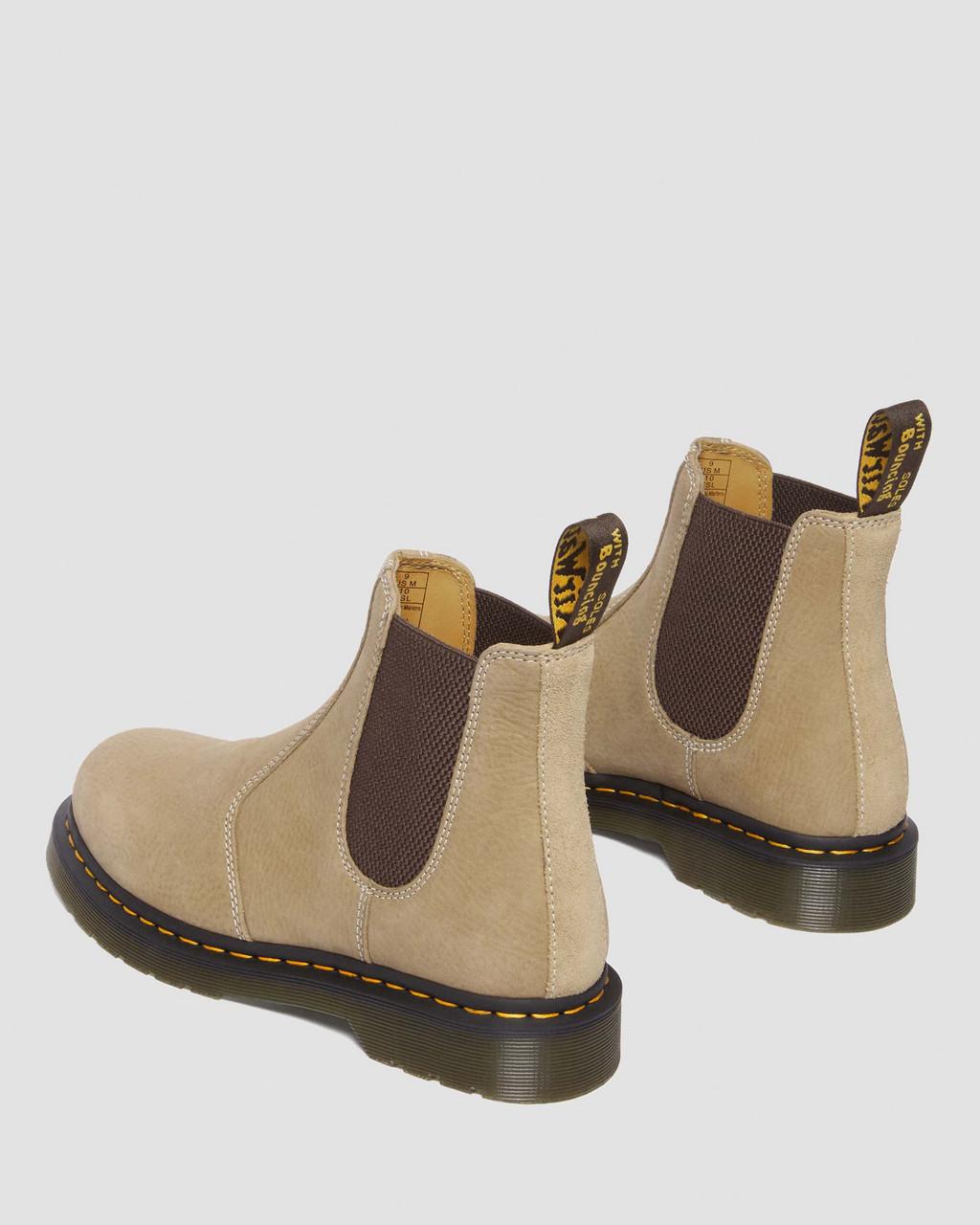 Pánské Chelsea Boty Dr Martens 2976 Tumbled Nubuck Leather Hnědé | 68807546