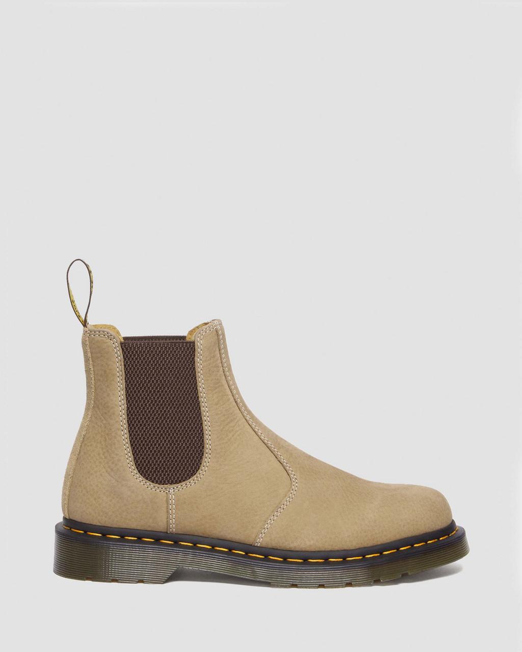 Pánské Chelsea Boty Dr Martens 2976 Tumbled Nubuck Leather Hnědé | 68807546
