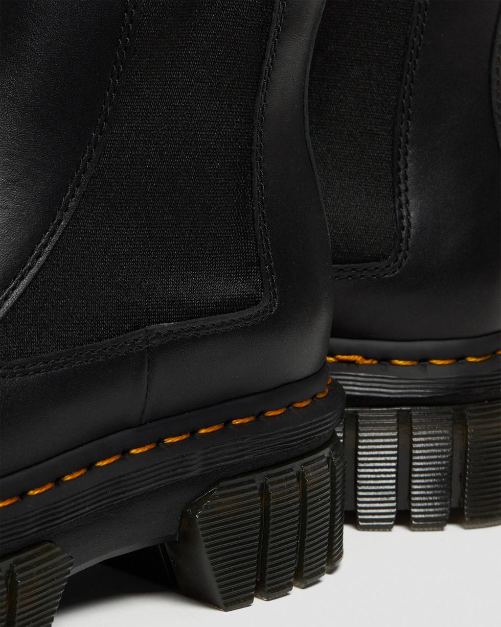Pánské Chelsea Boty Dr Martens Audrick Nappa Leather Platform Černé | 36874881