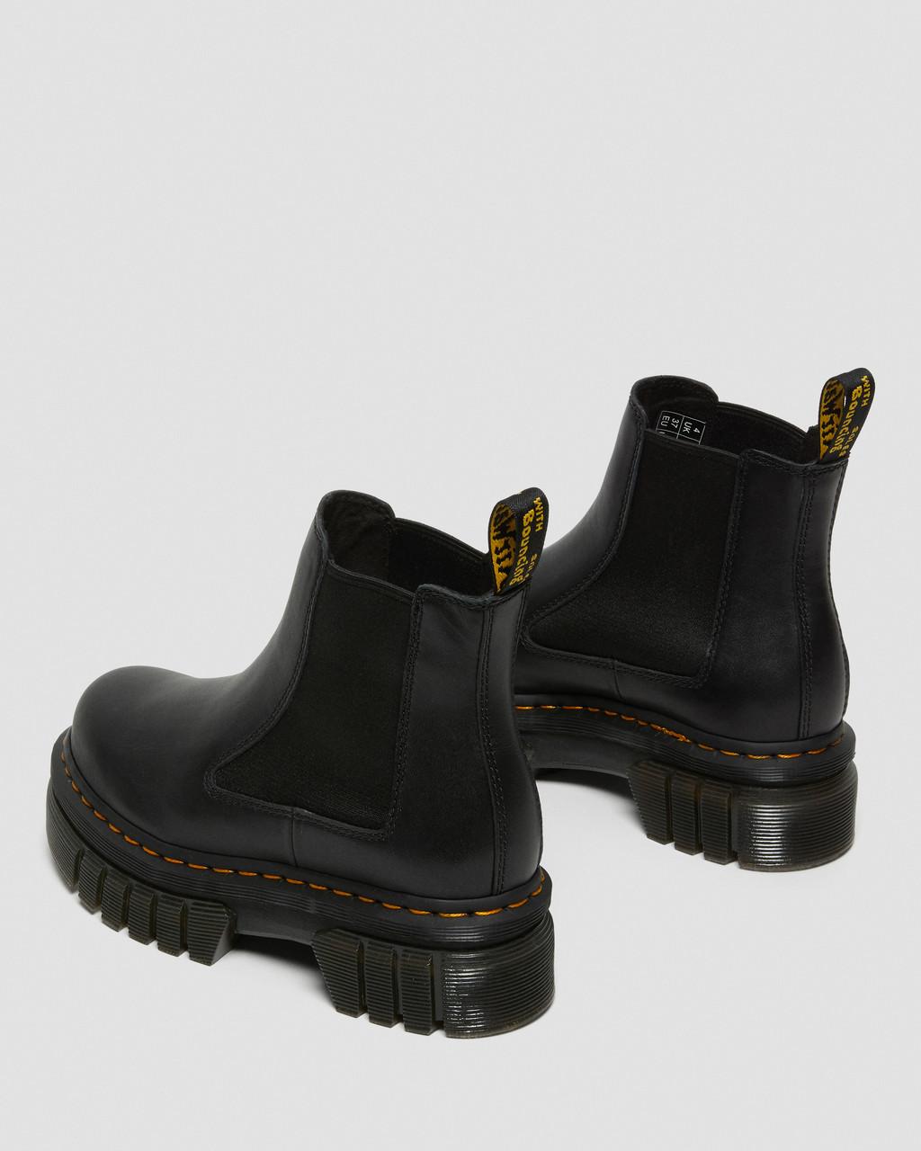 Pánské Chelsea Boty Dr Martens Audrick Nappa Leather Platform Černé | 36874881