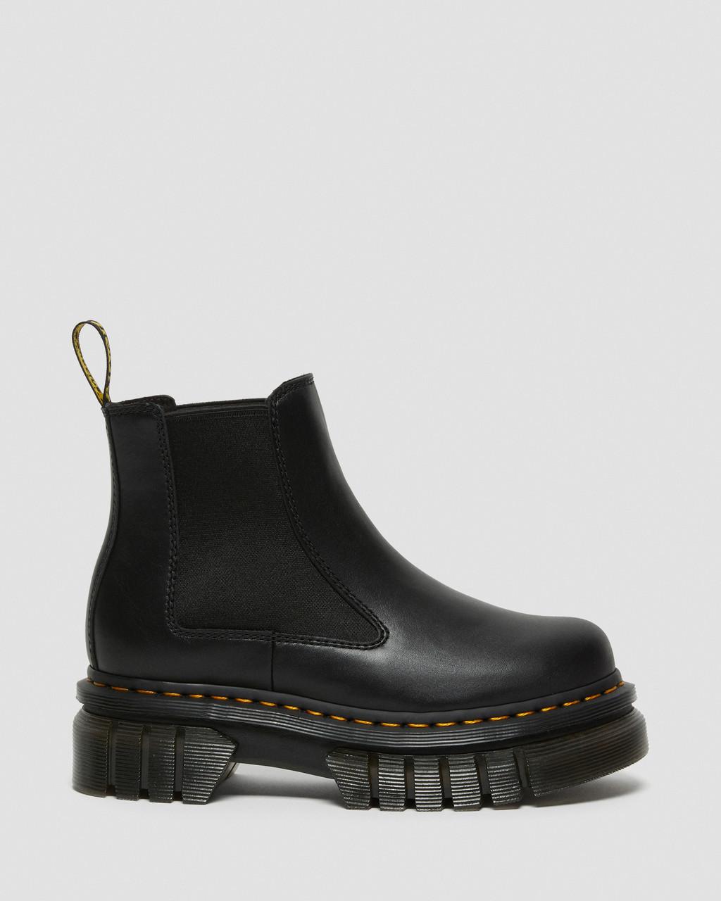 Pánské Chelsea Boty Dr Martens Audrick Nappa Leather Platform Černé | 36874881