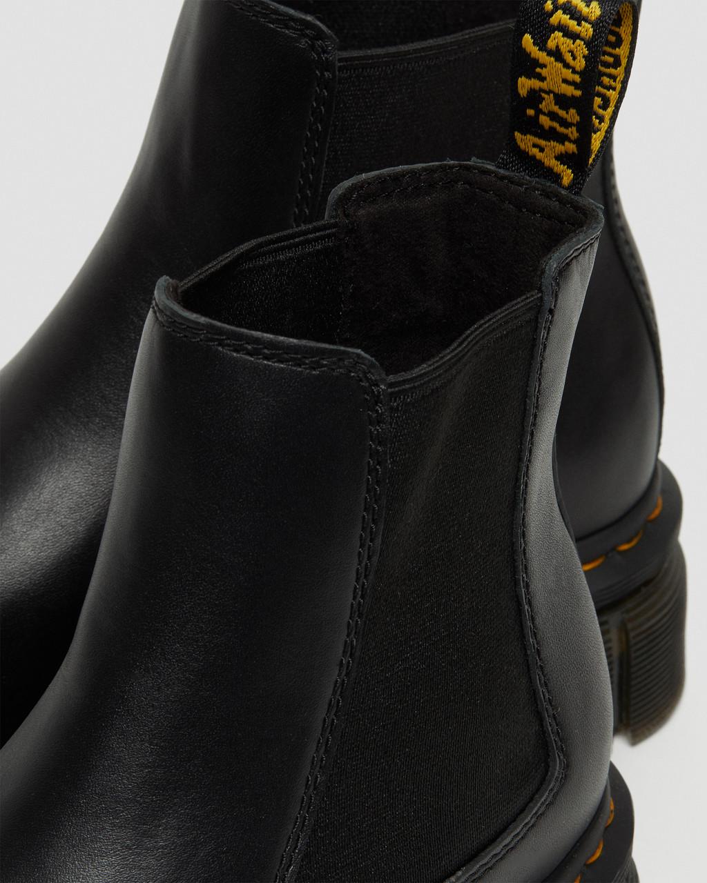 Pánské Chelsea Boty Dr Martens Audrick Nappa Leather Platform Černé | 36874881