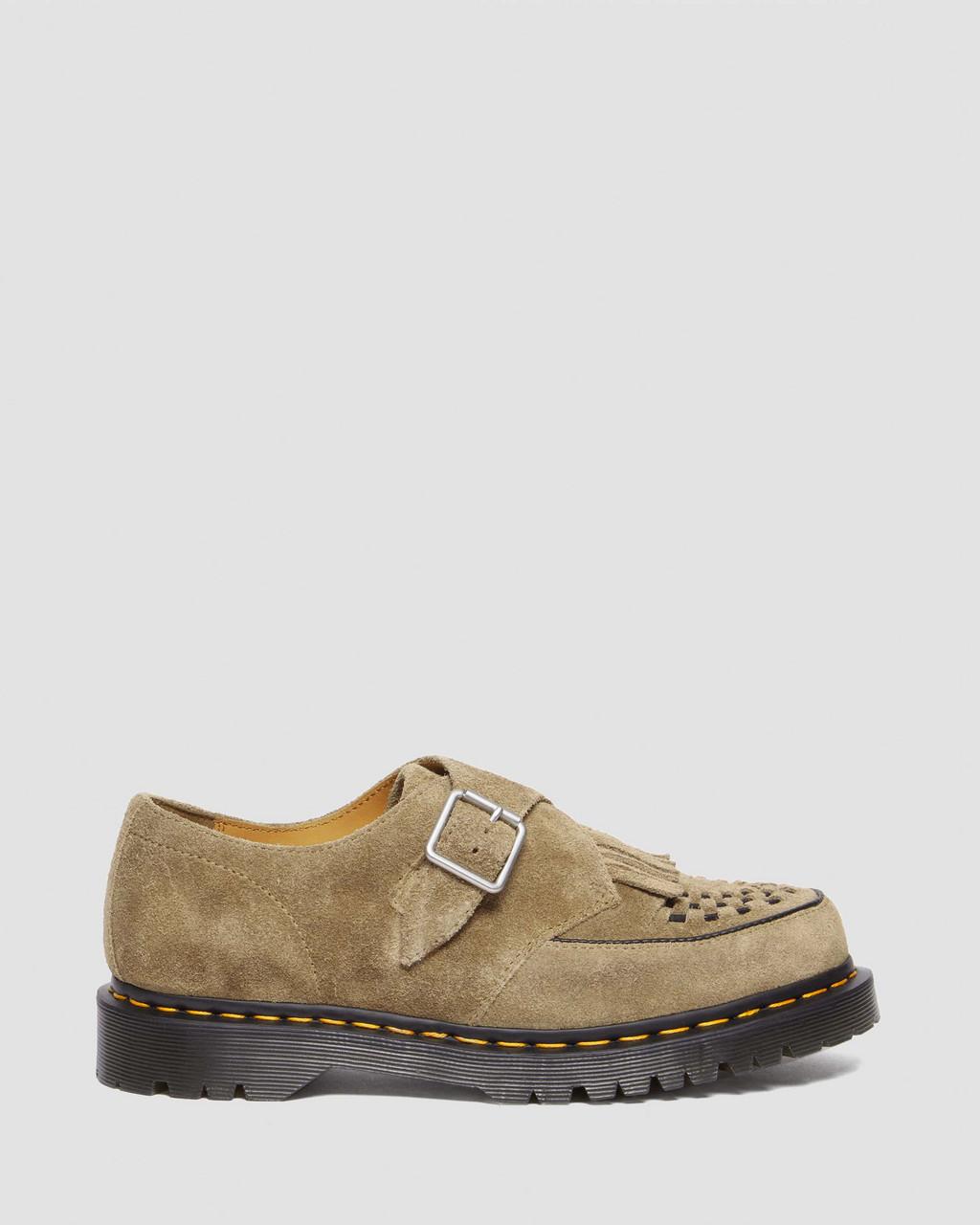 Pánské Creepers Boty Dr Martens Ramsey Suede Kiltie Buckle Hnědé | 23775812