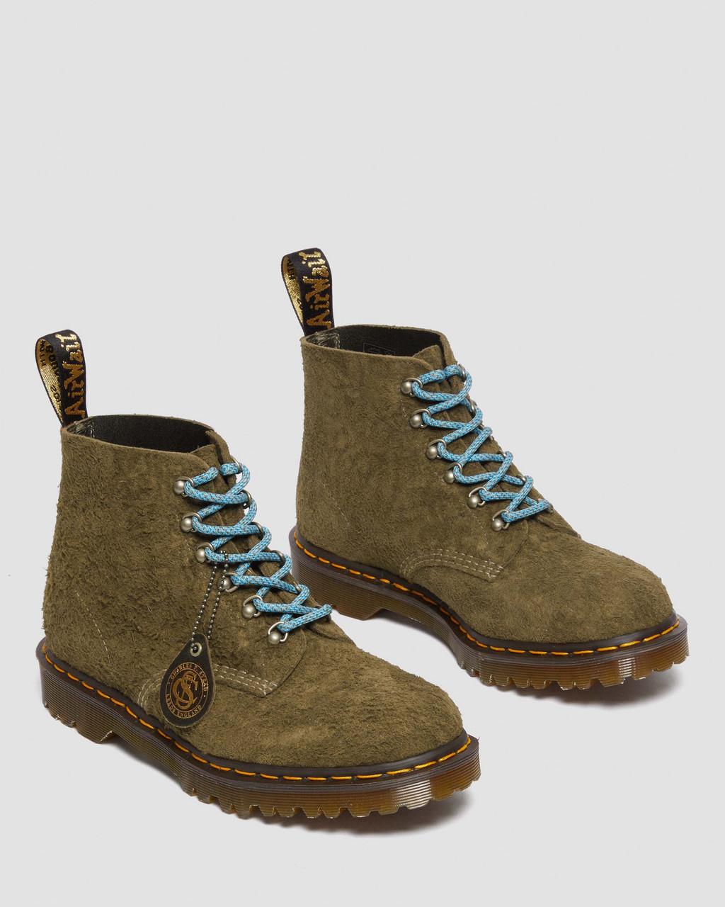 Pánské Kotníkové Boty Dr Martens 101 Made in England Hardware Suede Hnědé | 74393644