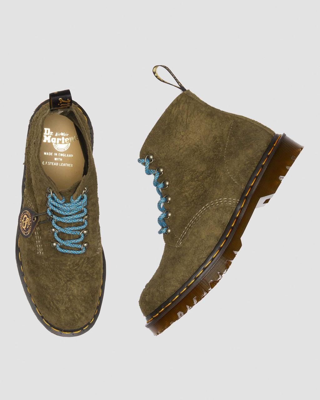Pánské Kotníkové Boty Dr Martens 101 Made in England Hardware Suede Hnědé | 74393644
