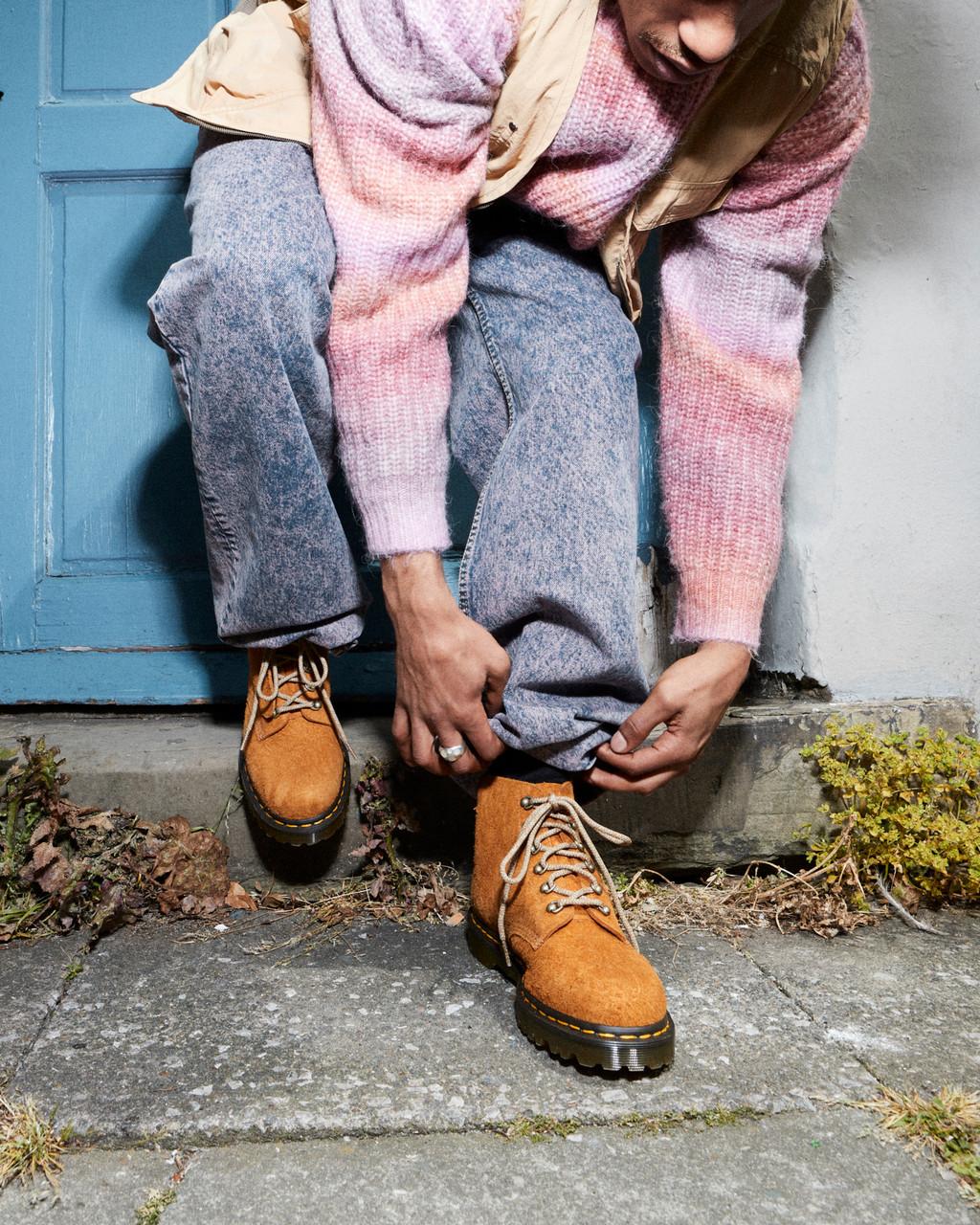 Pánské Kotníkové Boty Dr Martens 101 Made in England Hardware Suede Hnědé | 61136967