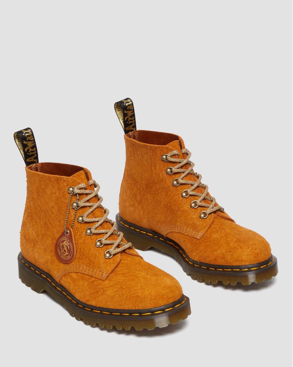 Pánské Kotníkové Boty Dr Martens 101 Made in England Hardware Suede Hnědé | 61136967