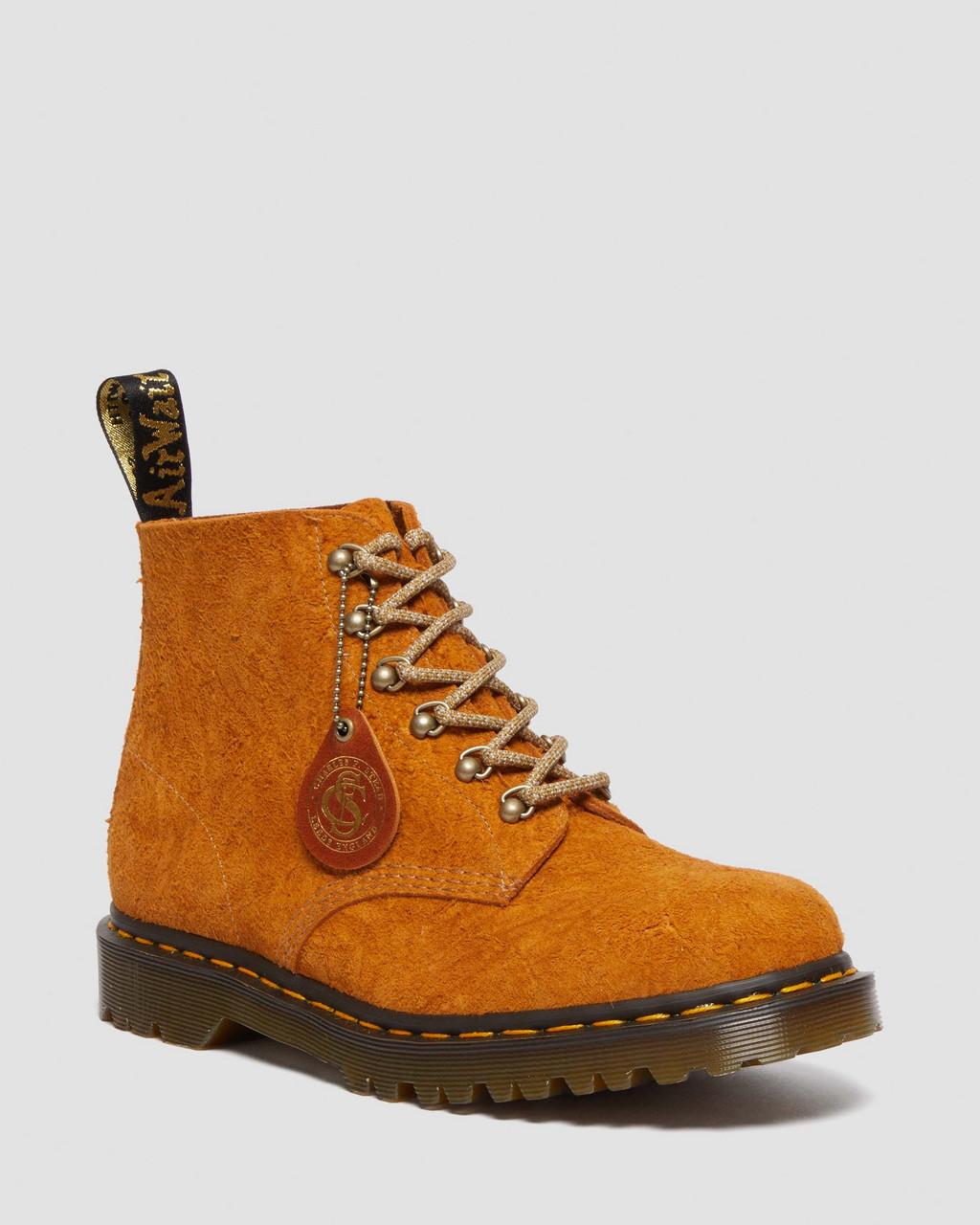 Pánské Kotníkové Boty Dr Martens 101 Made in England Hardware Suede Hnědé | 61136967