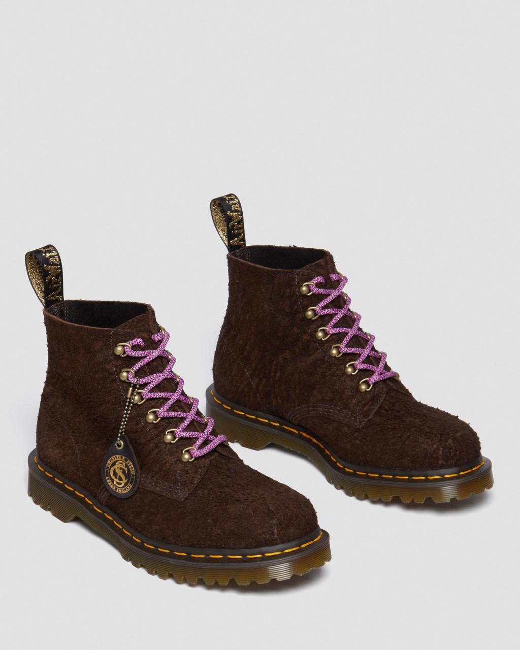 Pánské Kotníkové Boty Dr Martens 101 Made in England Hardware Suede Hnědé | 61751240