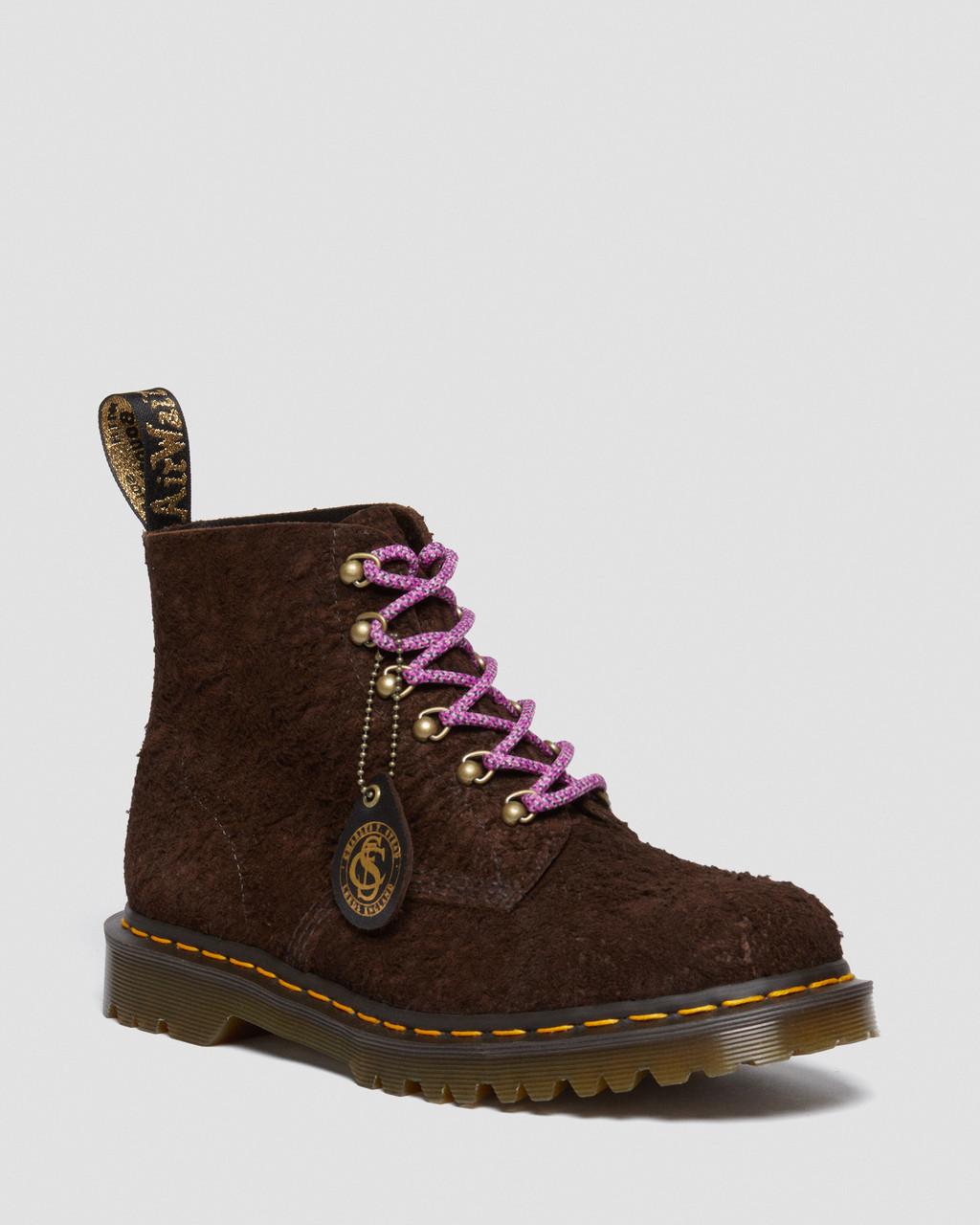 Pánské Kotníkové Boty Dr Martens 101 Made in England Hardware Suede Hnědé | 61751240