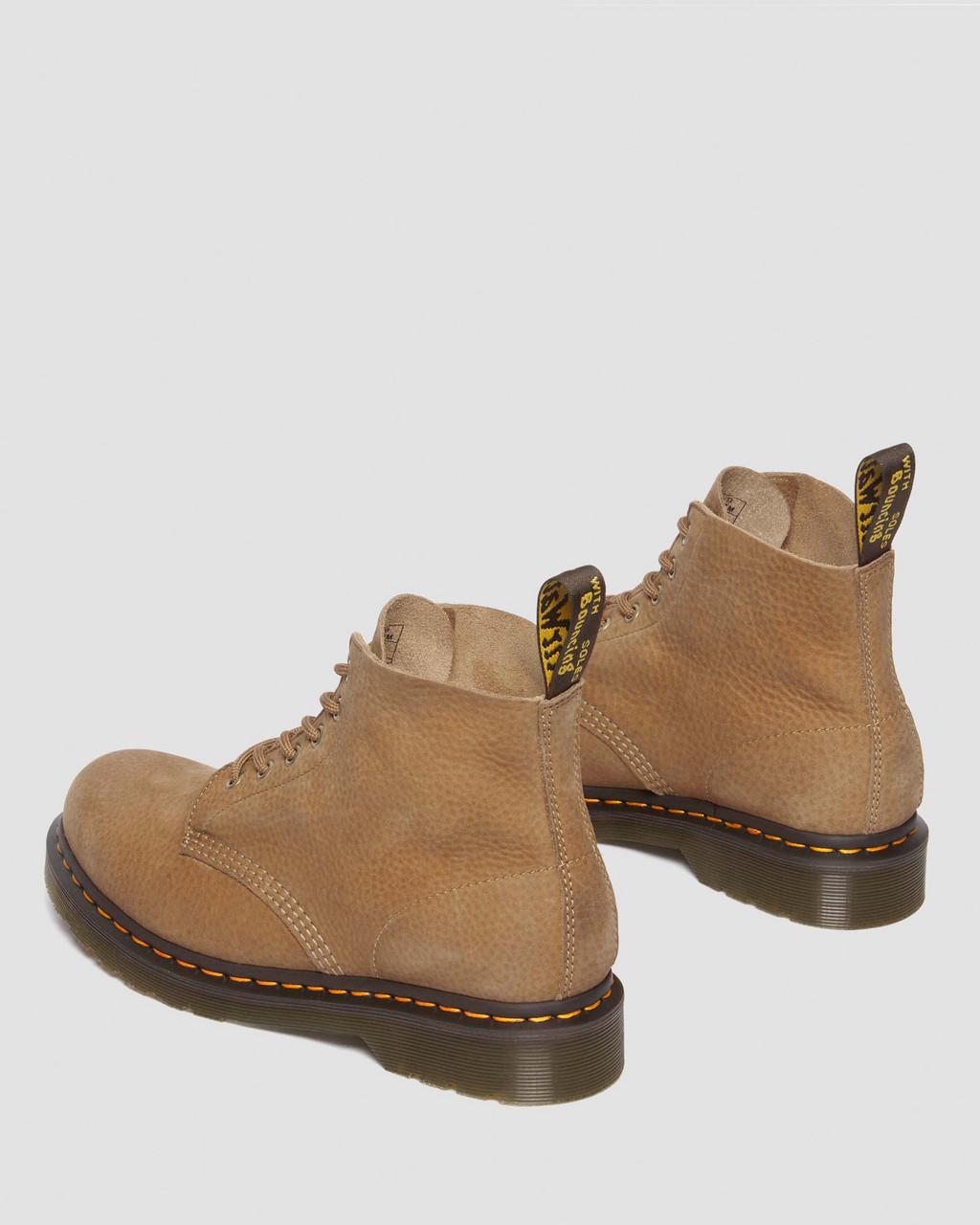 Pánské Kotníkové Boty Dr Martens 101 Tumbled Nubuck Leather Hnědé | 92892793