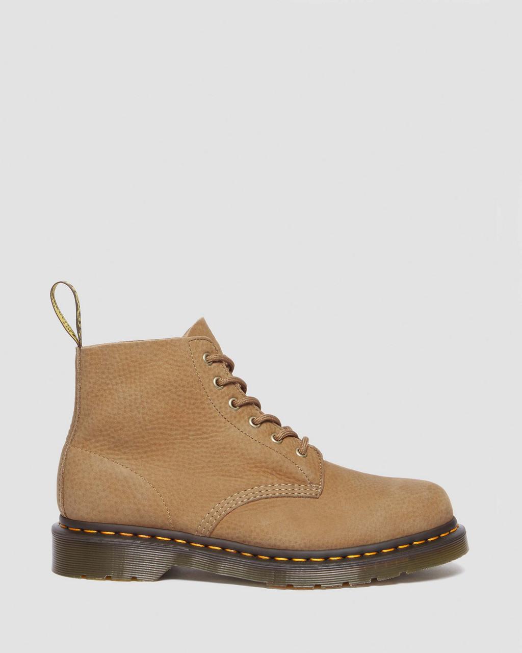Pánské Kotníkové Boty Dr Martens 101 Tumbled Nubuck Leather Hnědé | 92892793