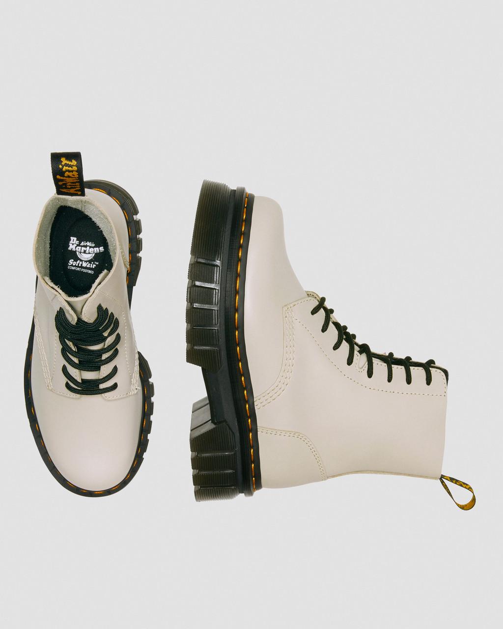Pánské Kotníkové Boty Dr Martens Audrick Nappa Leather Platform Bílé | 85243339