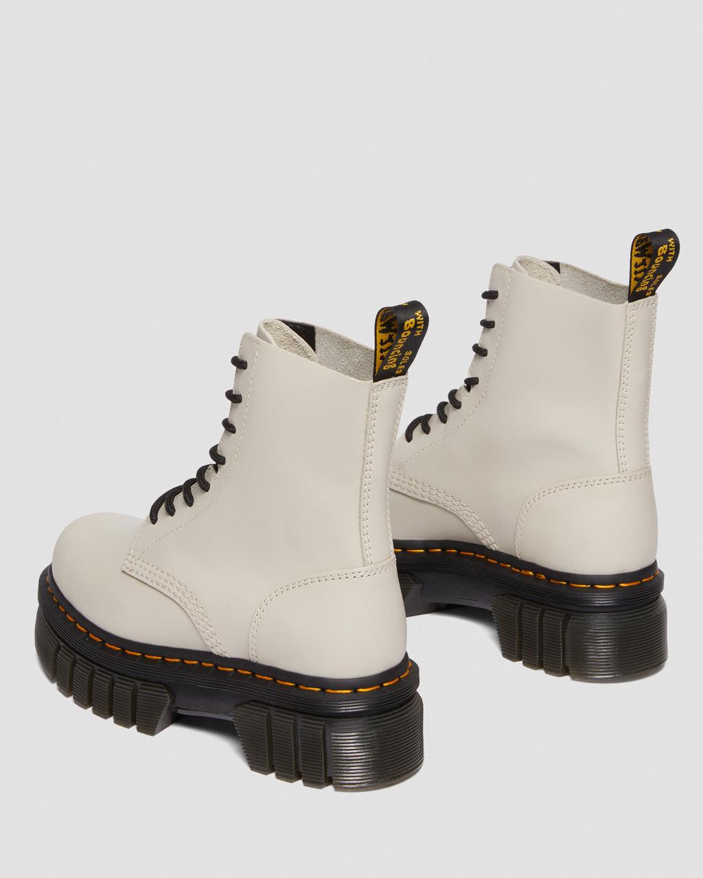 Pánské Kotníkové Boty Dr Martens Audrick Nappa Leather Platform Bílé | 85243339