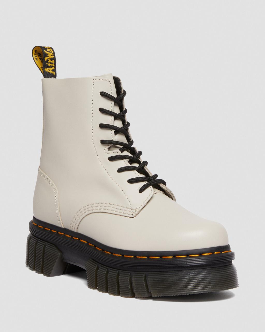 Pánské Kotníkové Boty Dr Martens Audrick Nappa Leather Platform Bílé | 85243339