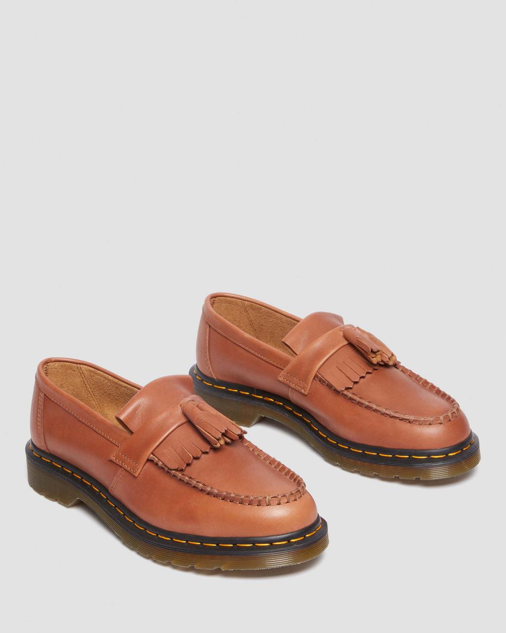 Pánské Loafers Dr Martens Adrian Carrara Leather Tassel Hnědé | 51816834