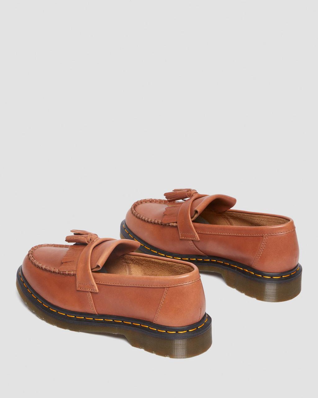 Pánské Loafers Dr Martens Adrian Carrara Leather Tassel Hnědé | 51816834