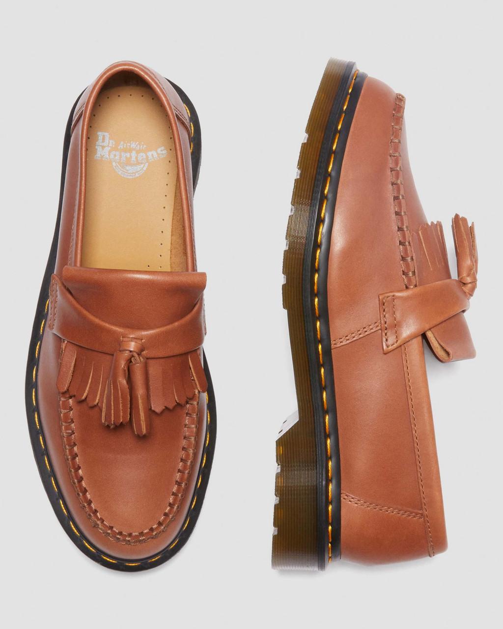 Pánské Loafers Dr Martens Adrian Carrara Leather Tassel Hnědé | 51816834