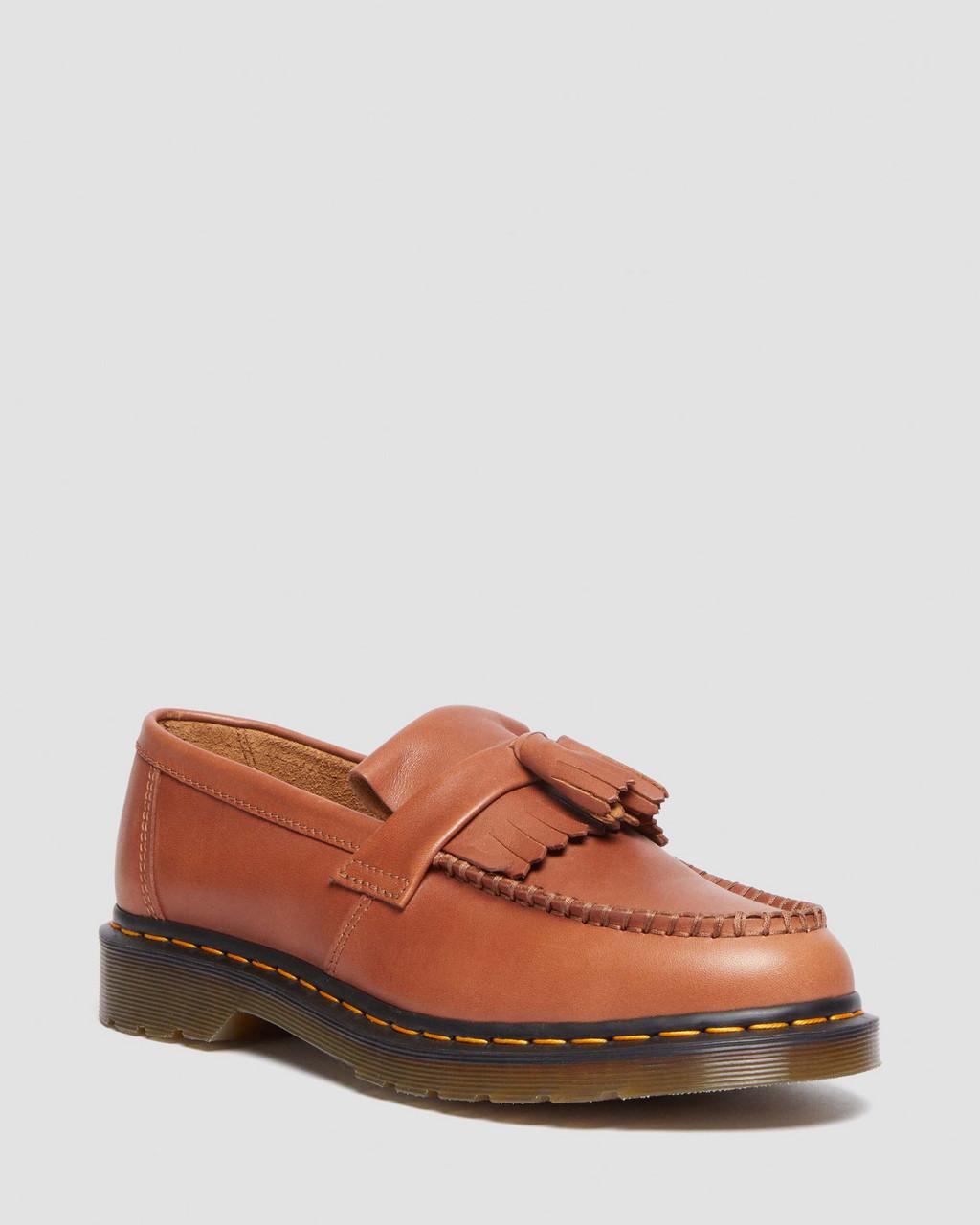 Pánské Loafers Dr Martens Adrian Carrara Leather Tassel Hnědé | 51816834