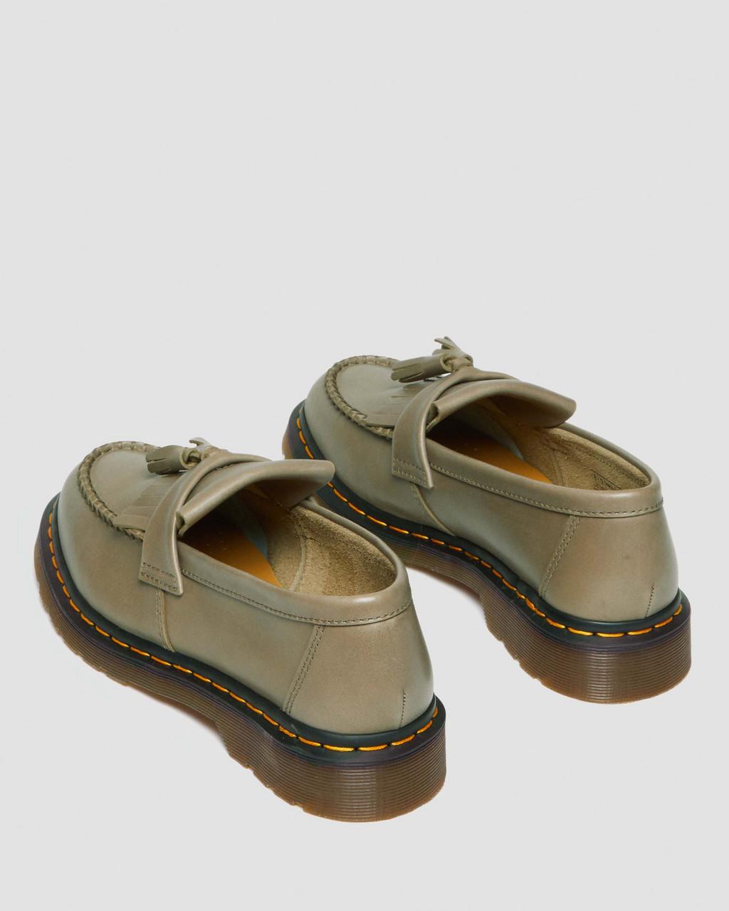 Pánské Loafers Dr Martens Adrian Carrara Leather Tassel Olivy Zelené | 83508119