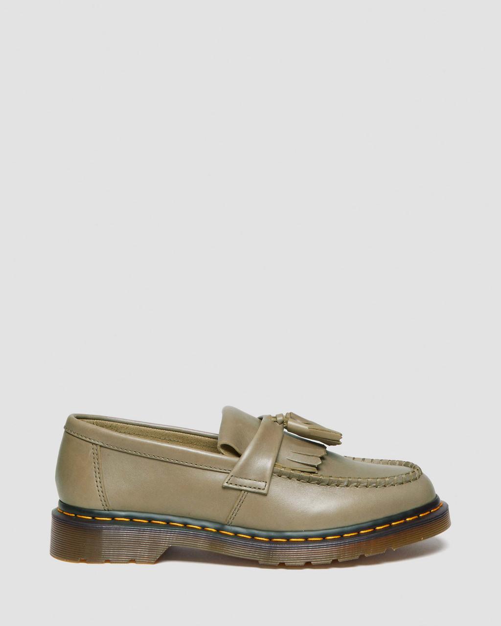 Pánské Loafers Dr Martens Adrian Carrara Leather Tassel Olivy Zelené | 83508119