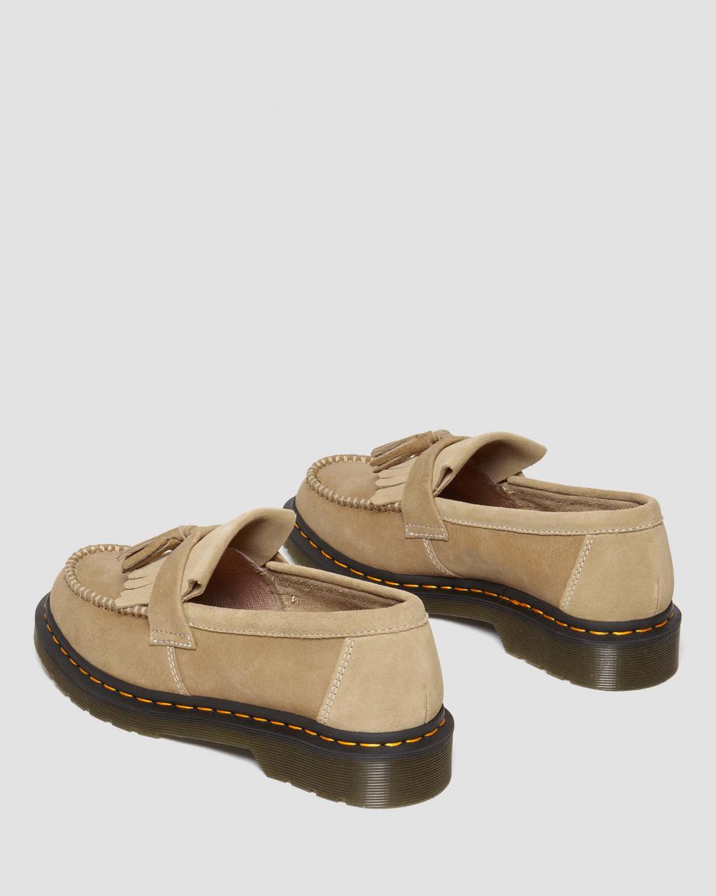 Pánské Loafers Dr Martens Adrian Tumbled Nubuck Leather Tassel Hnědé | 33665163