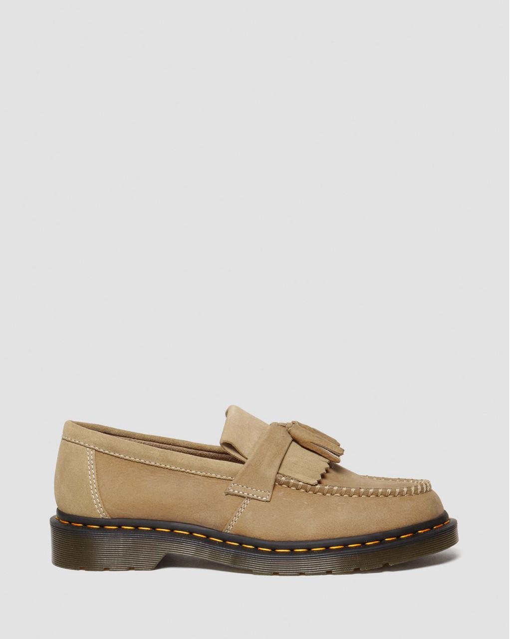 Pánské Loafers Dr Martens Adrian Tumbled Nubuck Leather Tassel Hnědé | 33665163