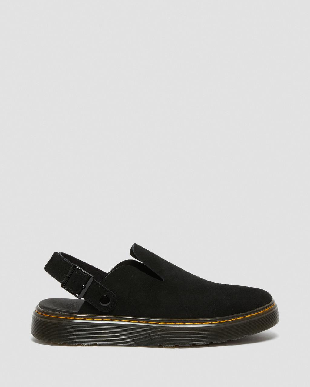 Pánské Mules Dr Martens Carlson Suede Casual Slingback Černé | 16765515