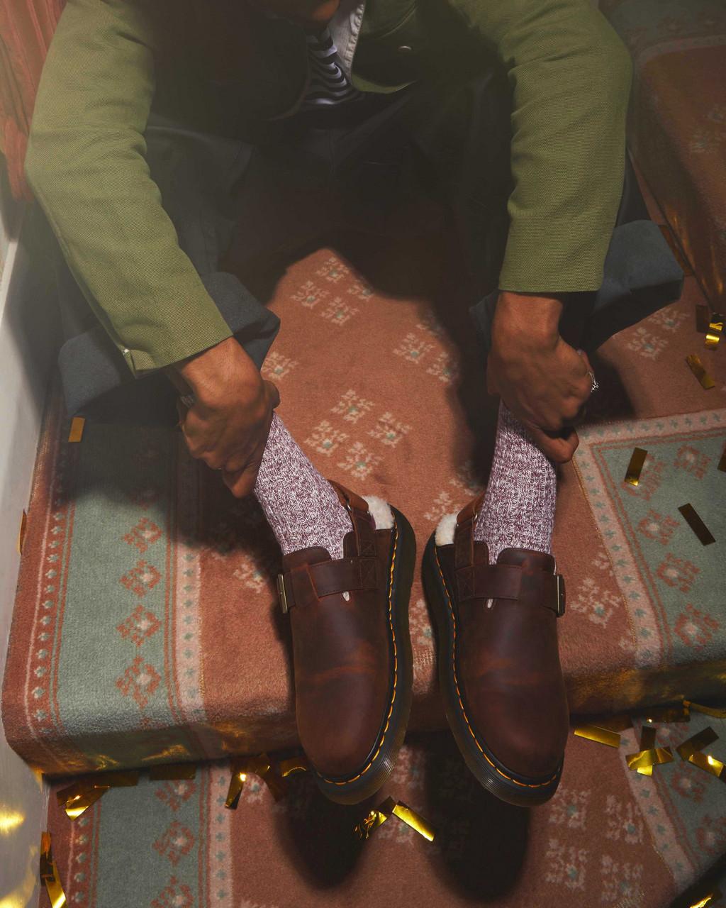 Pánské Mules Dr Martens Jorge II Faux Fur Lined Slingback Hnědé | 99877901