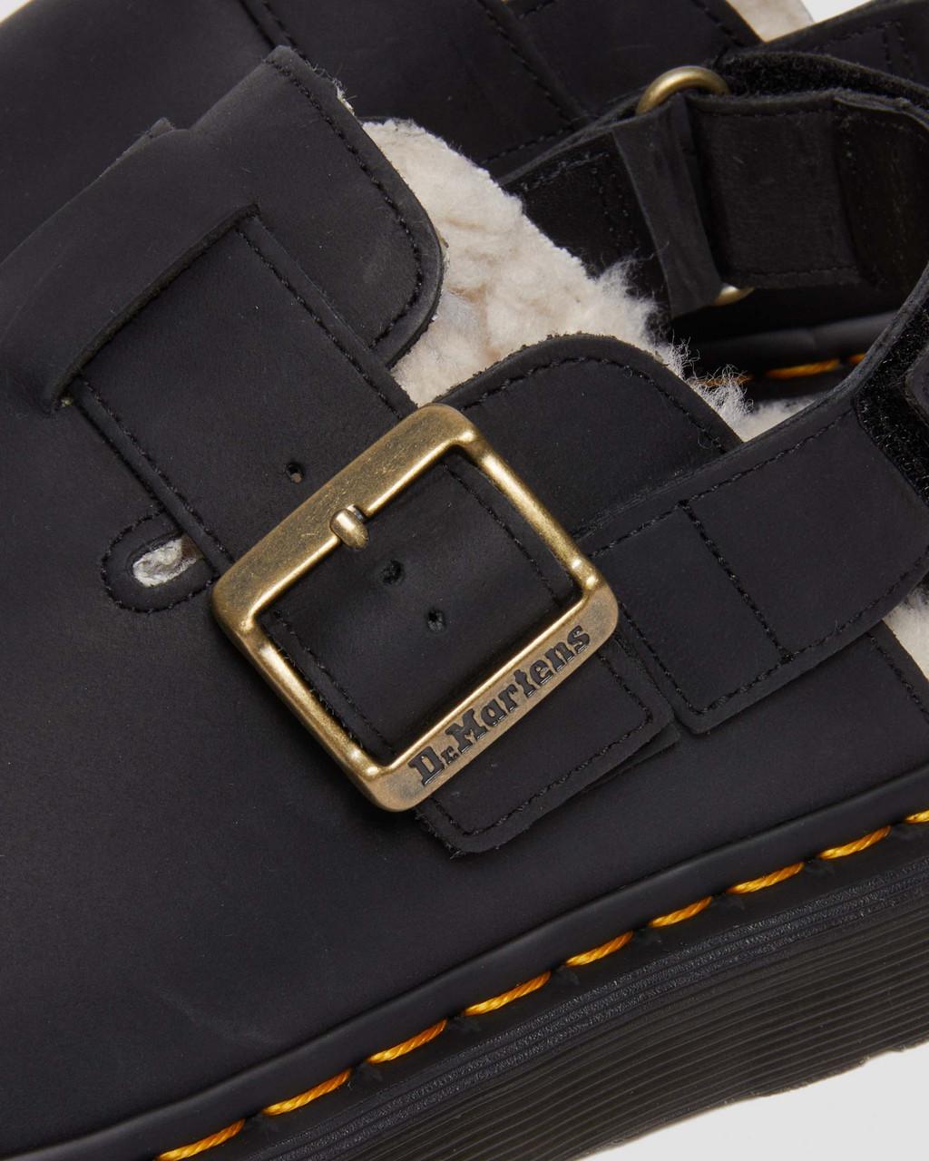 Pánské Mules Dr Martens Jorge II Faux Fur Lined Slingback Černé | 19015303
